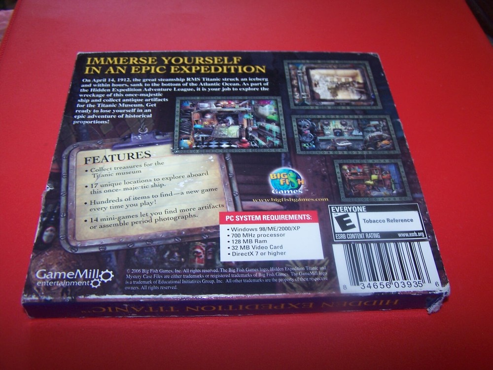 Hidden Expedition TITANIC PC CD ROM