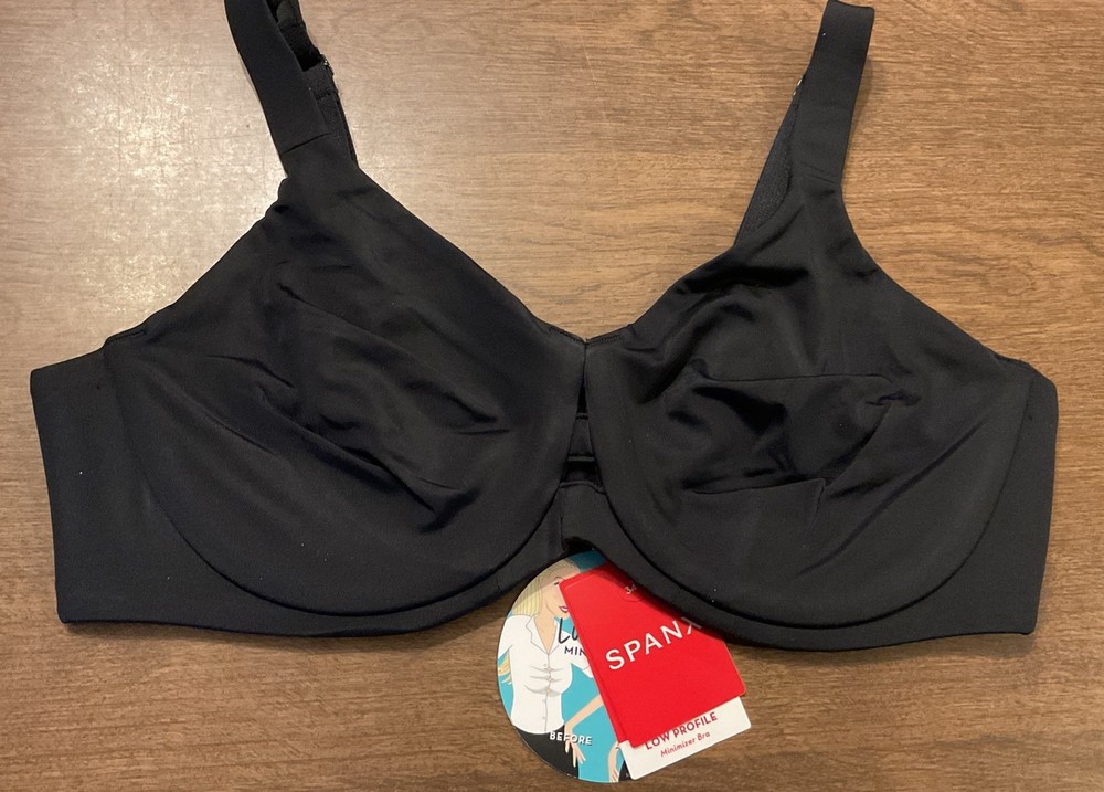 SPANX Low Profile Minimizer Unlined Full Coverage 30035R Black 34D NWT