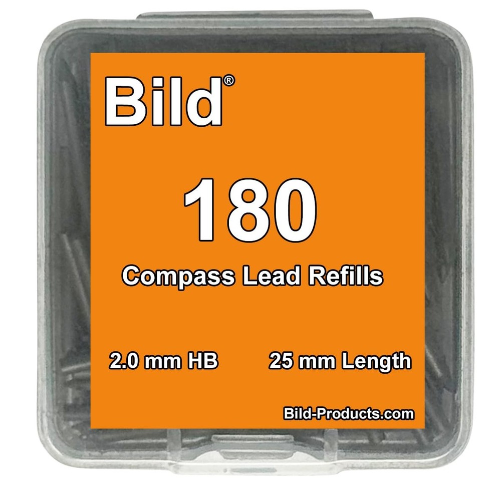180 Premium Compass Lead Refills (Compass, 2.0 mm)