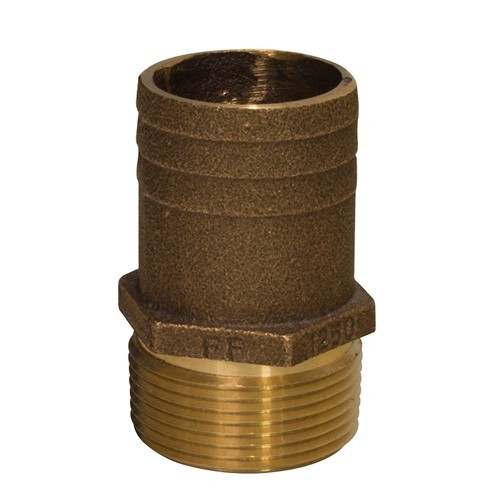 Groco FF Bronze Full Flow Pipe-To Hose Adapter With NPT Thread FF-1250