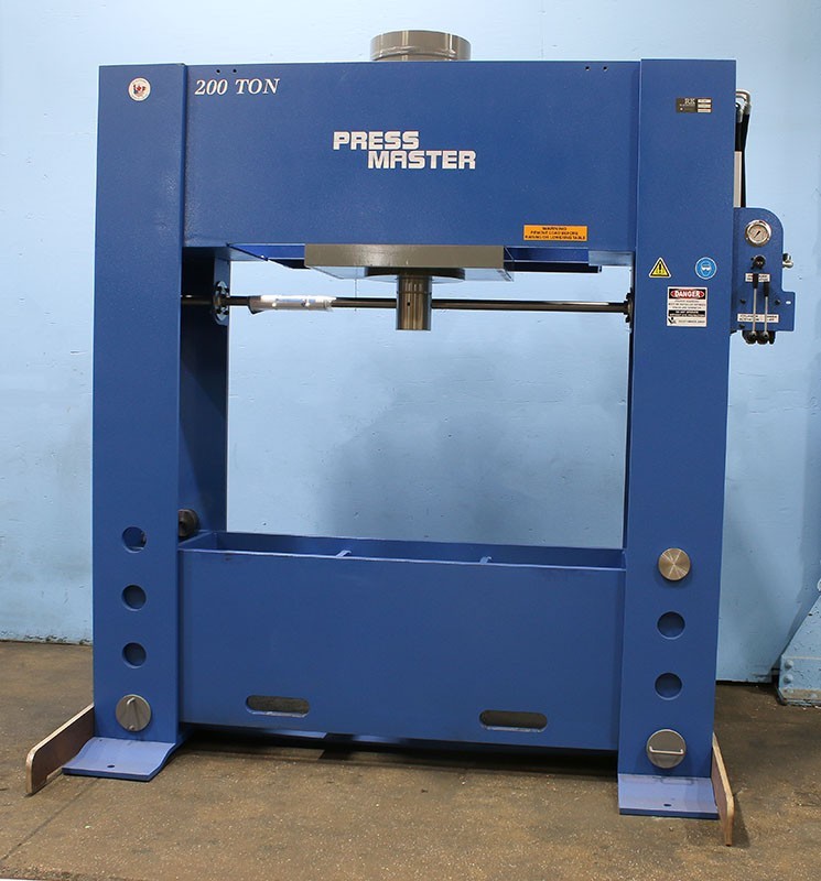 200 Ton 20" Strk Pressmaster HFP-200 H-FRAME HYDRAULIC PRESS