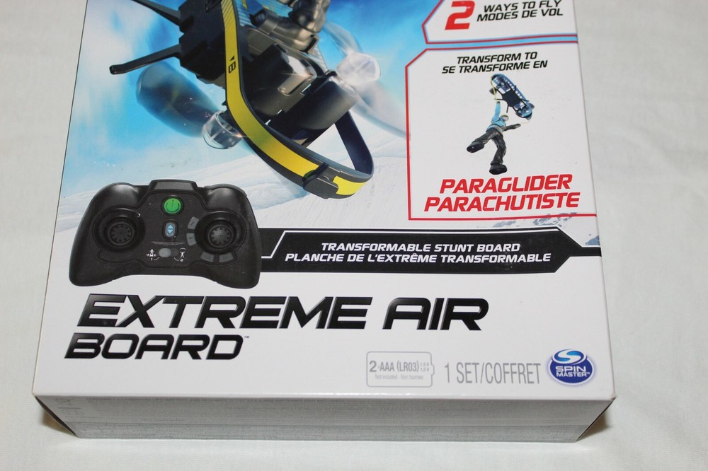 AIRHOGS Extreme Air Transformable Stunt Board 8+ Spin Master Drone ParaGlider T2