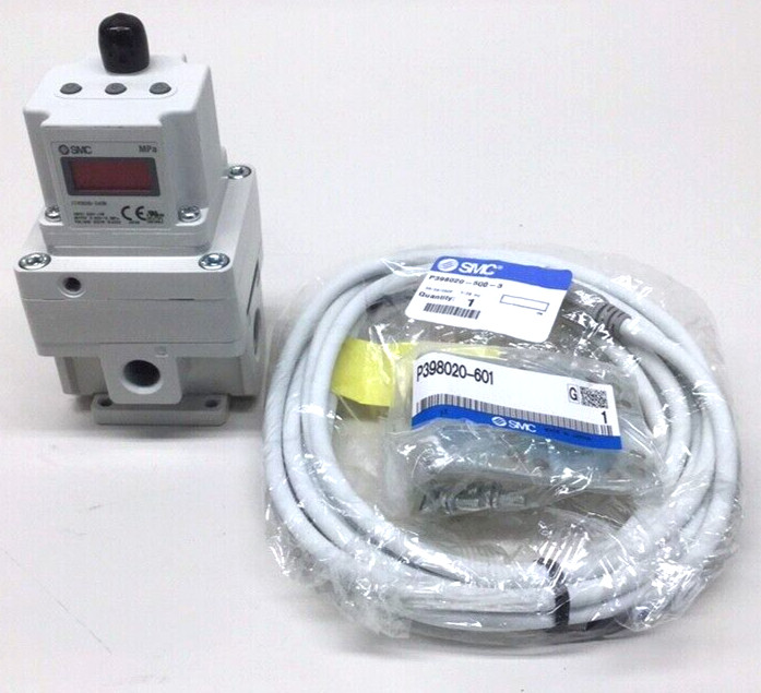 SMC ITV3030-343CS Electro-Pneumatic Regulator Kit With Cable and Mount Bracket