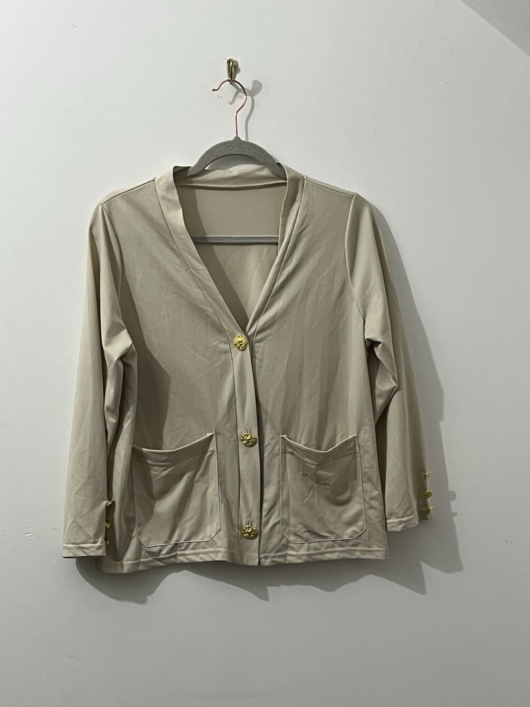 New Women’s Beige Two Piece Set, Size 12, No Tag