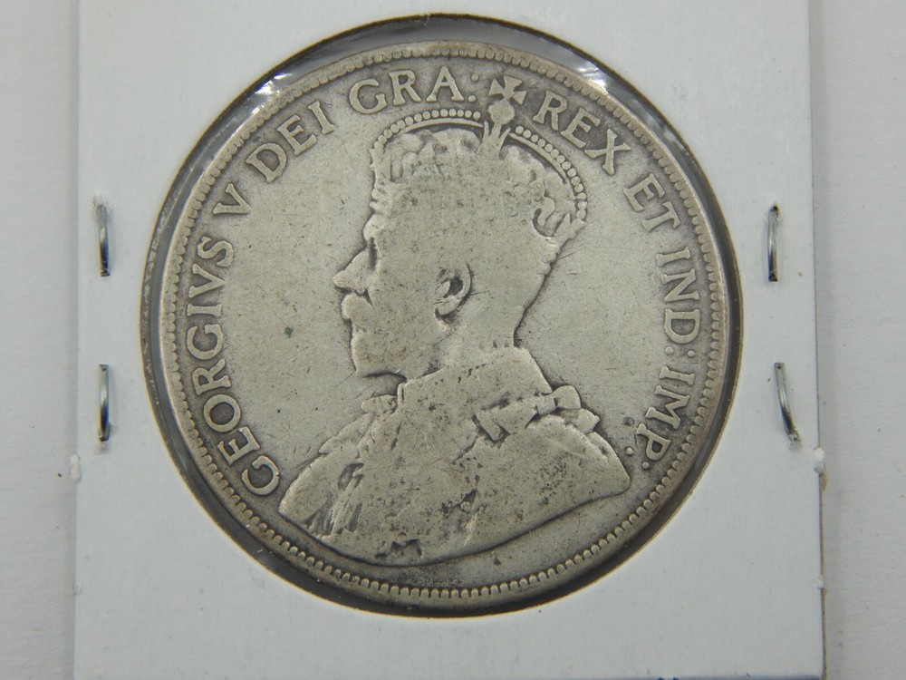1912 Canada Silver 50 Cent Coin
