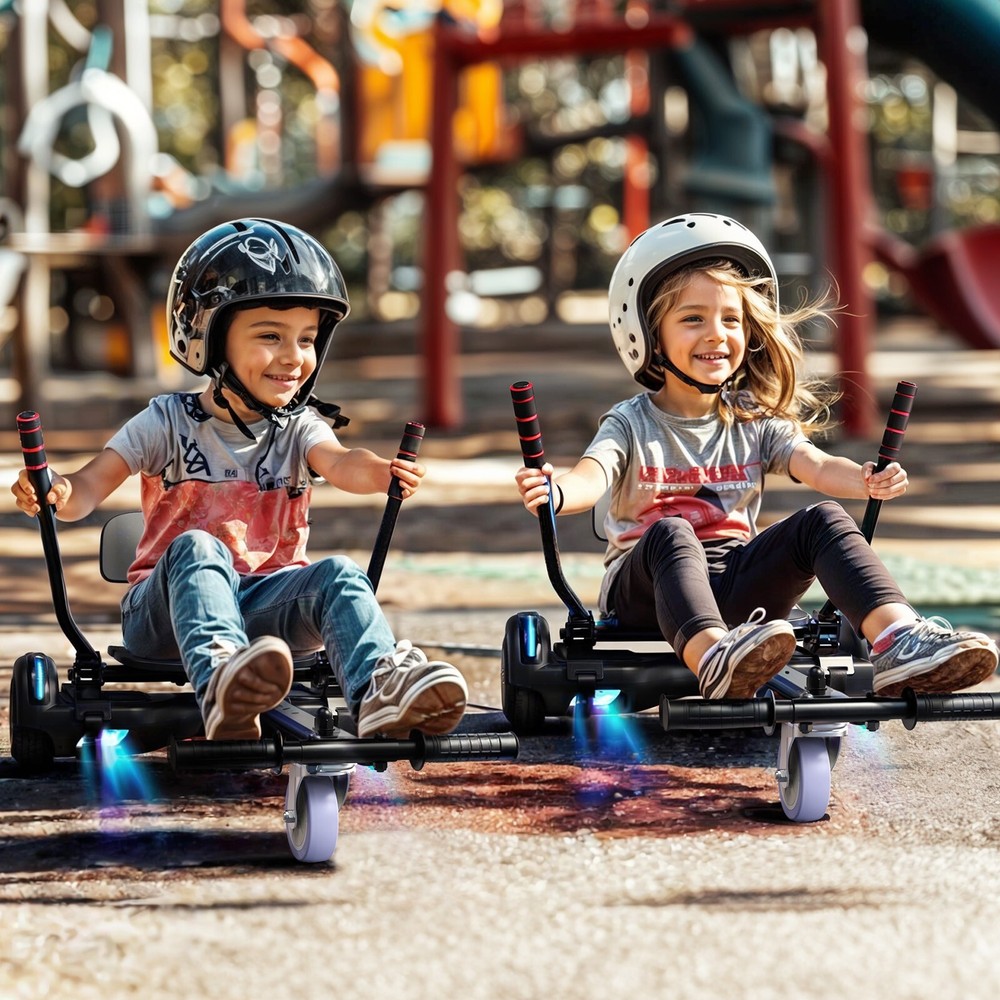 Electric Hoverboard & Go Kart Attachment Bluetooth Self-Balancing Kids Scooter