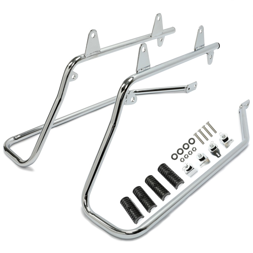 Hard Saddlebag Saddle bag Conversion Brackets For Harley Softail w/ Hardware