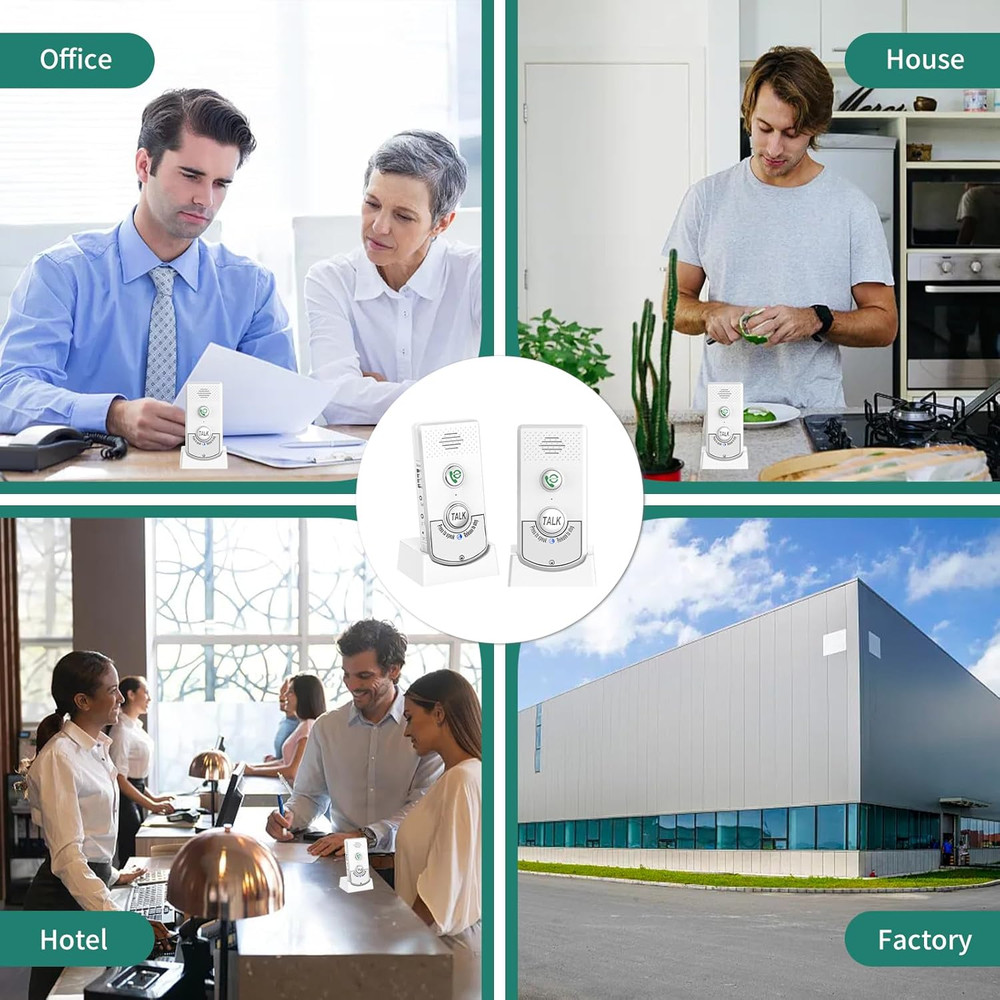 2 Way Voice Intercom, Long Range Wireless Intercomunicador Home Communication Sy