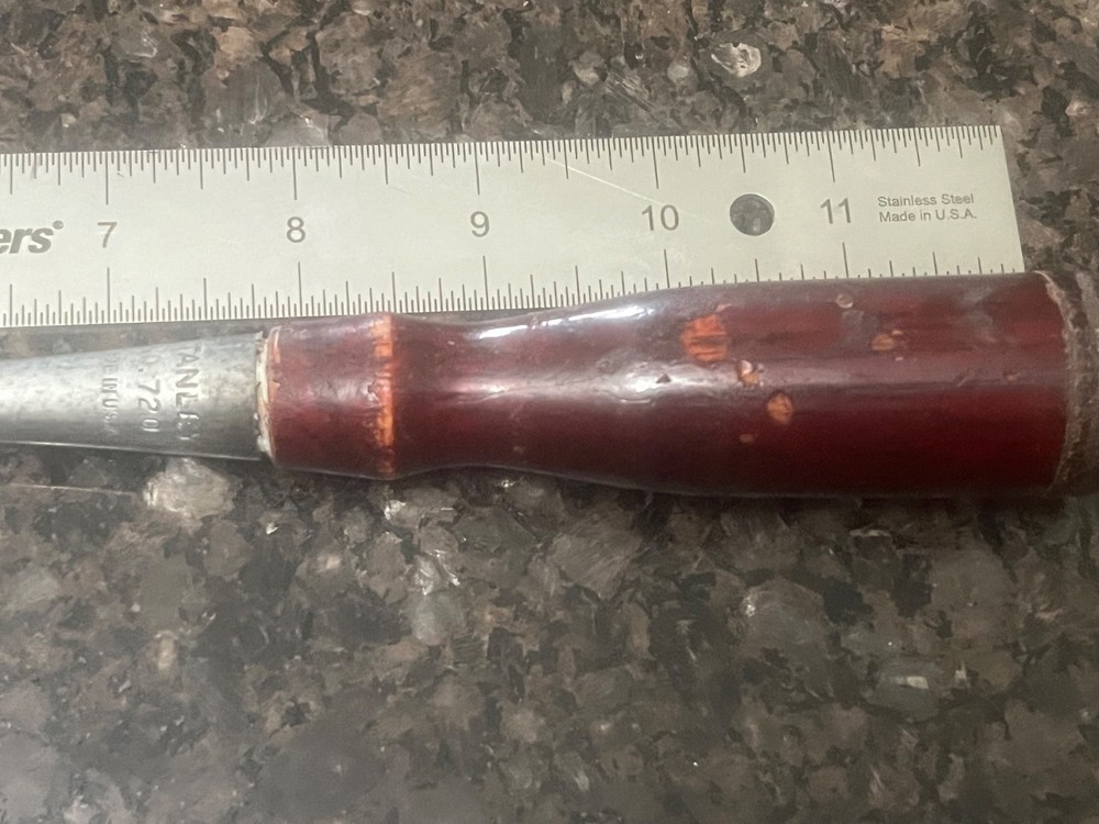 Stanley No. 720 chisel 1/2" - Very Good - Custom Handle - Nice