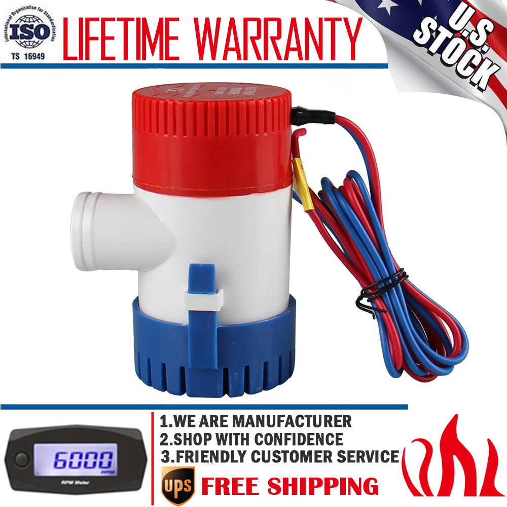 1100 GPH 12 V Pump Boat Marine Plumbing Electric Bilge Pumps for Pool Yacht