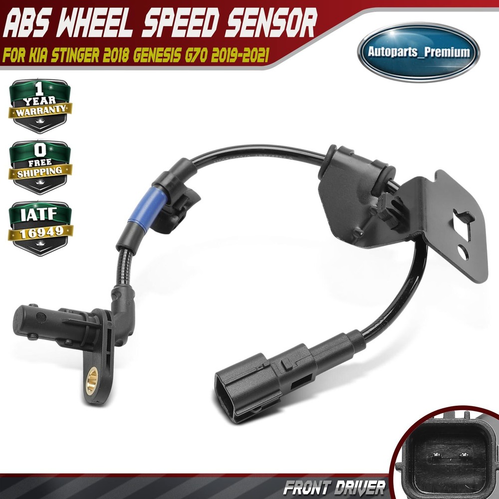 Front Driver ABS Wheel Speed Sensor for Kia Stinger 2018 Genesis G70 2019-2021