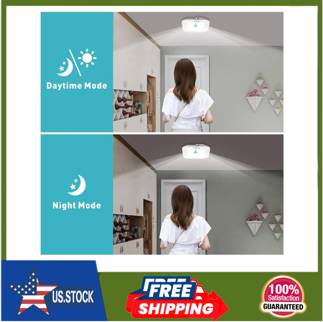Rechargeable Motion Sensor Ceiling Light,No Wiring Battery Operated CeilingLight