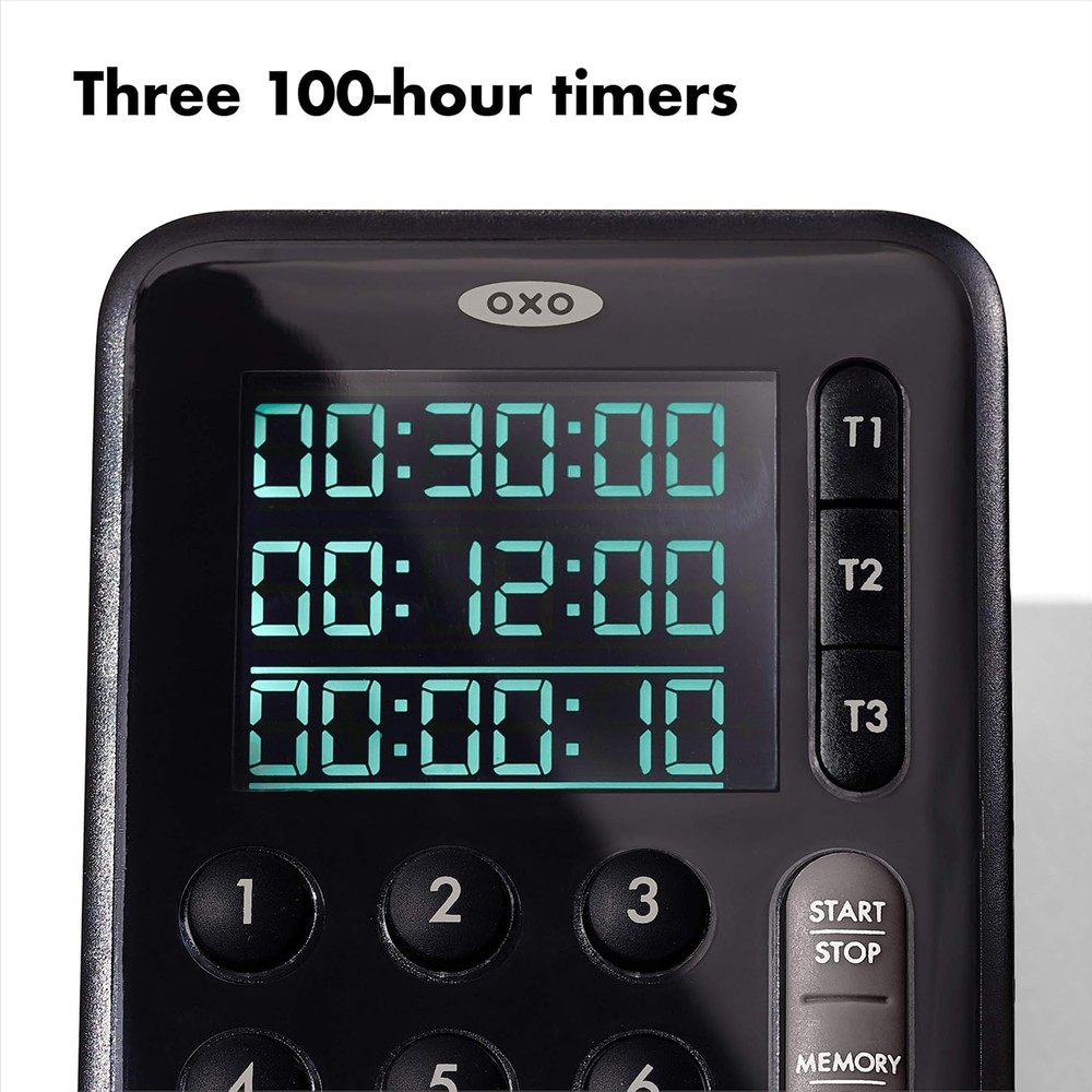 Good Grips Digital Triple Kitchen Timer - Black