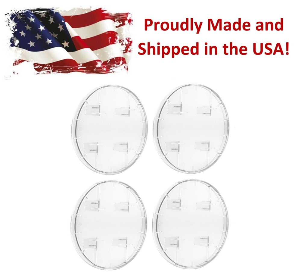4 Pack Clear Plastic Socket Cover for Electrical Meters Bases