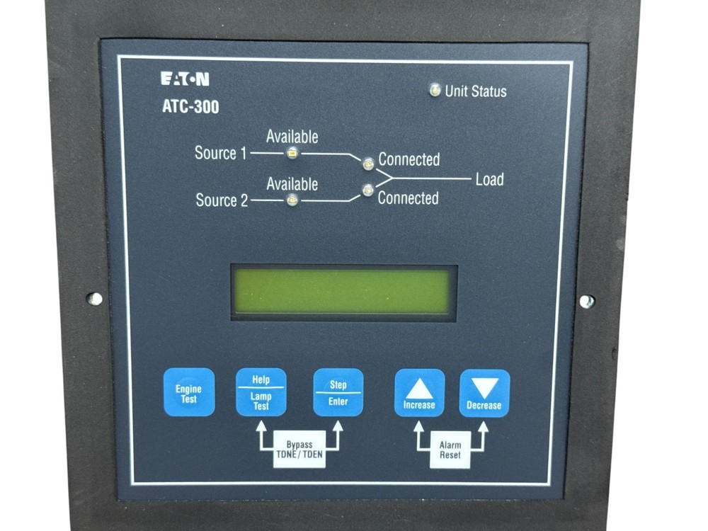 EATON 6D32360G42 ATC-300+ AUTOMATIC TRANSFER SWITCH CONTROLLER MODULE PANEL
