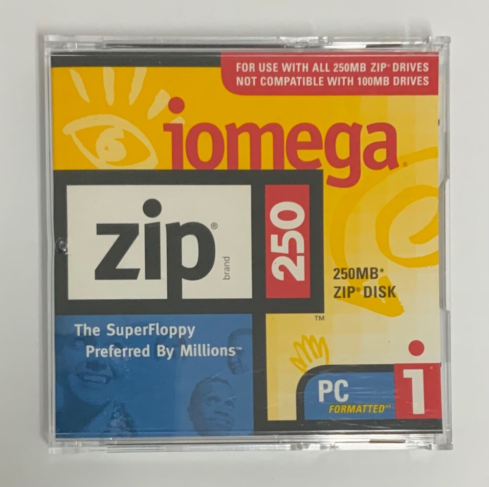 Iomega 250 MB Zip Disk PC Formatted