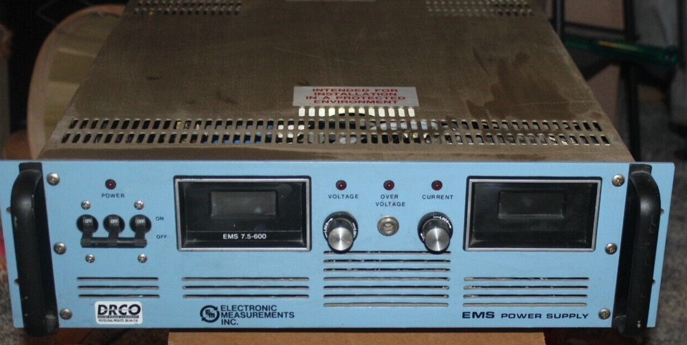 EMS POWER SUPPLY 7.5-600-2-D-LB ( Used & Untested)