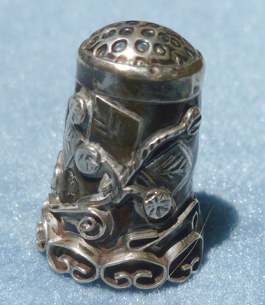 Vintage Sterling Silver Sewing Thimble Mexico