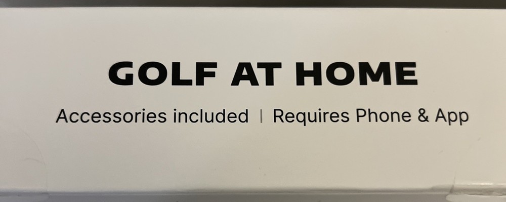 Golf Daddy Golf At Home No Ball Simulator Practice Mat Phone Stand Set