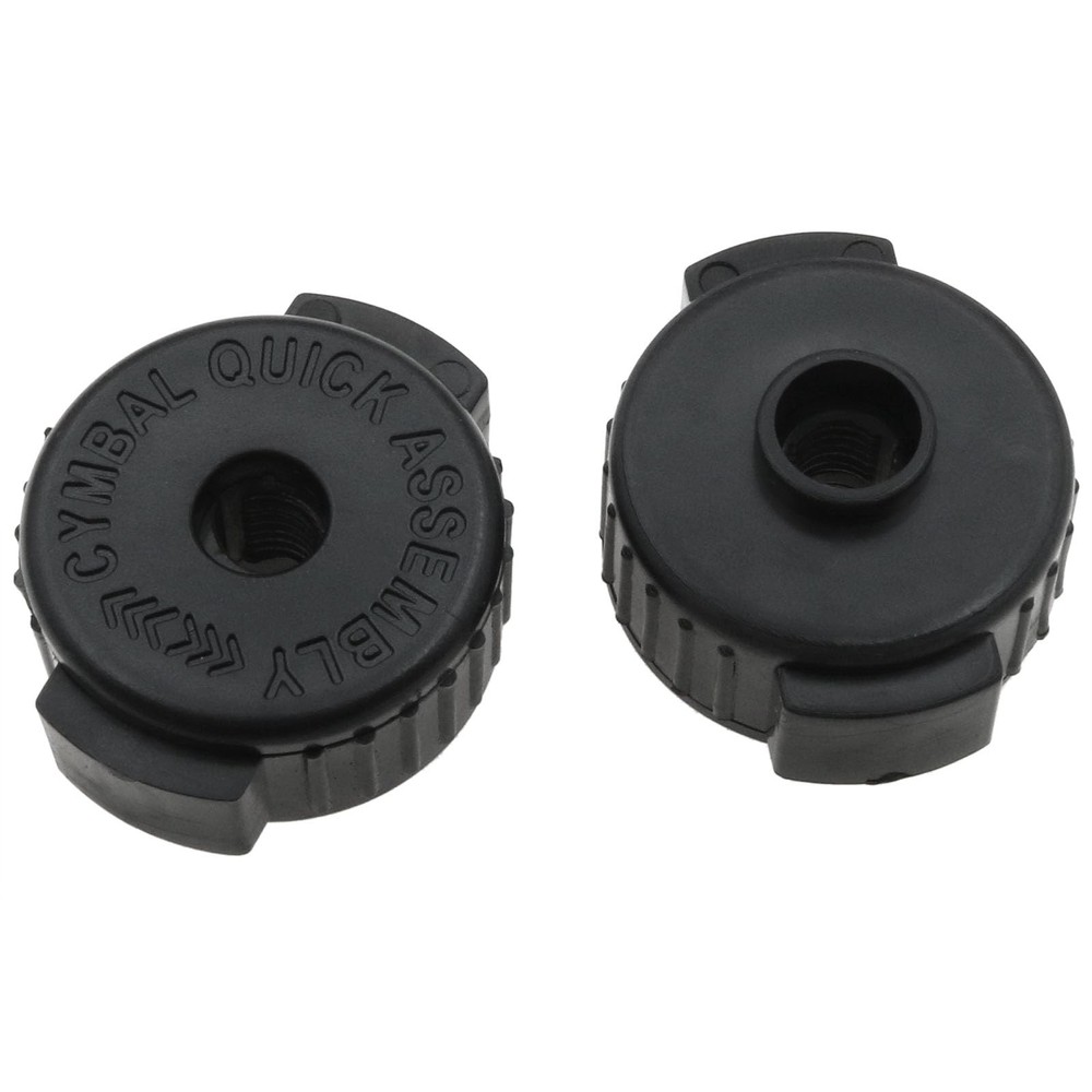 8-Pack Drum Cymbal Nuts, 8mm Plastic Quick Release Cymbal Nut, Black