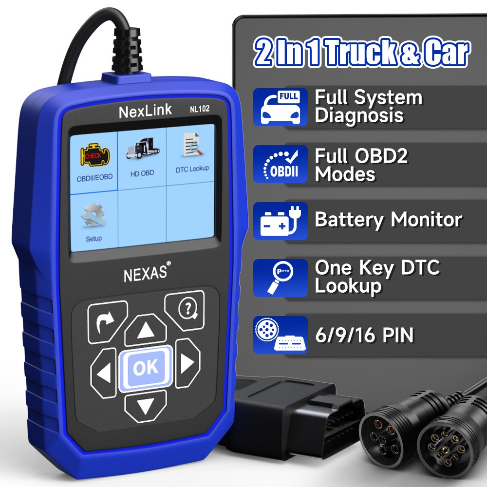 NEXAS NL102 All System Diesel Heavy Duty Truck Diagnostic Scanner Code Reader