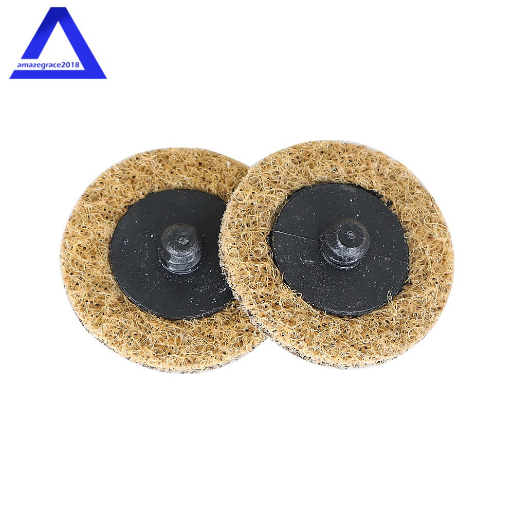 50× 2" Coarse Surface Conditioning Discs Roll Lock Die Grinder Sanding Pads US