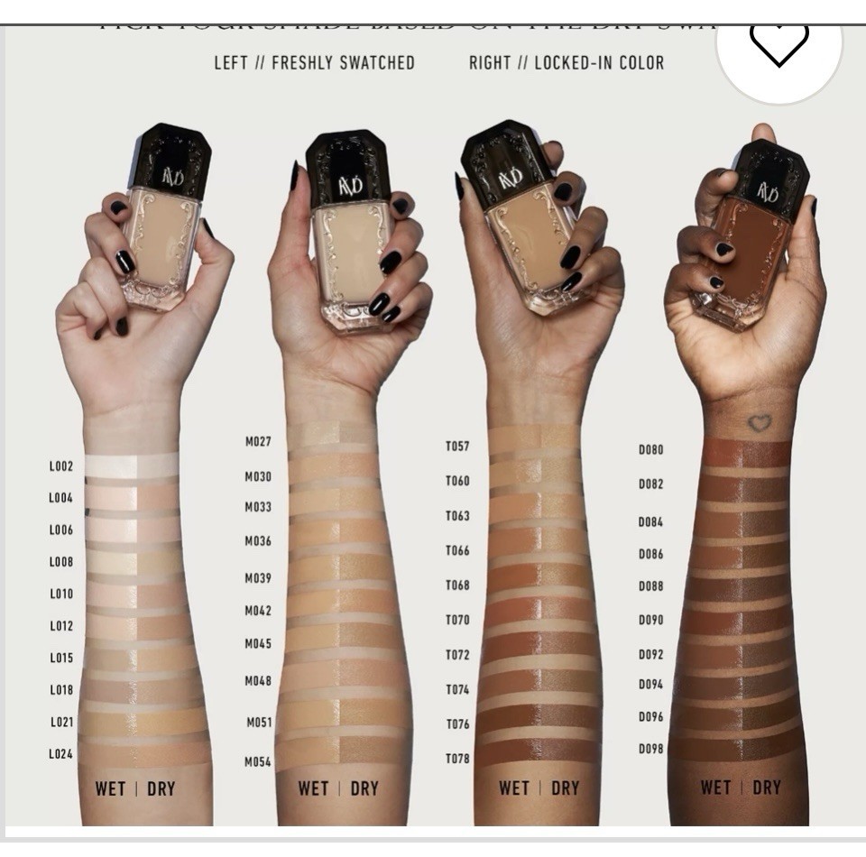 KVD Kat Von D Good Apple Full-Coverage Serum Foundation 057 Tan NIB