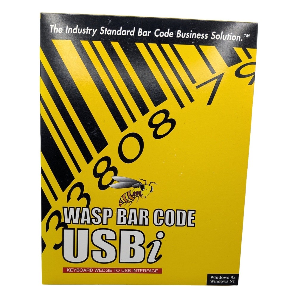 Wasp Bar Code USBi Keyboard Wedge to USB Interface Adapter Dual PS2 Mini-DIN 6