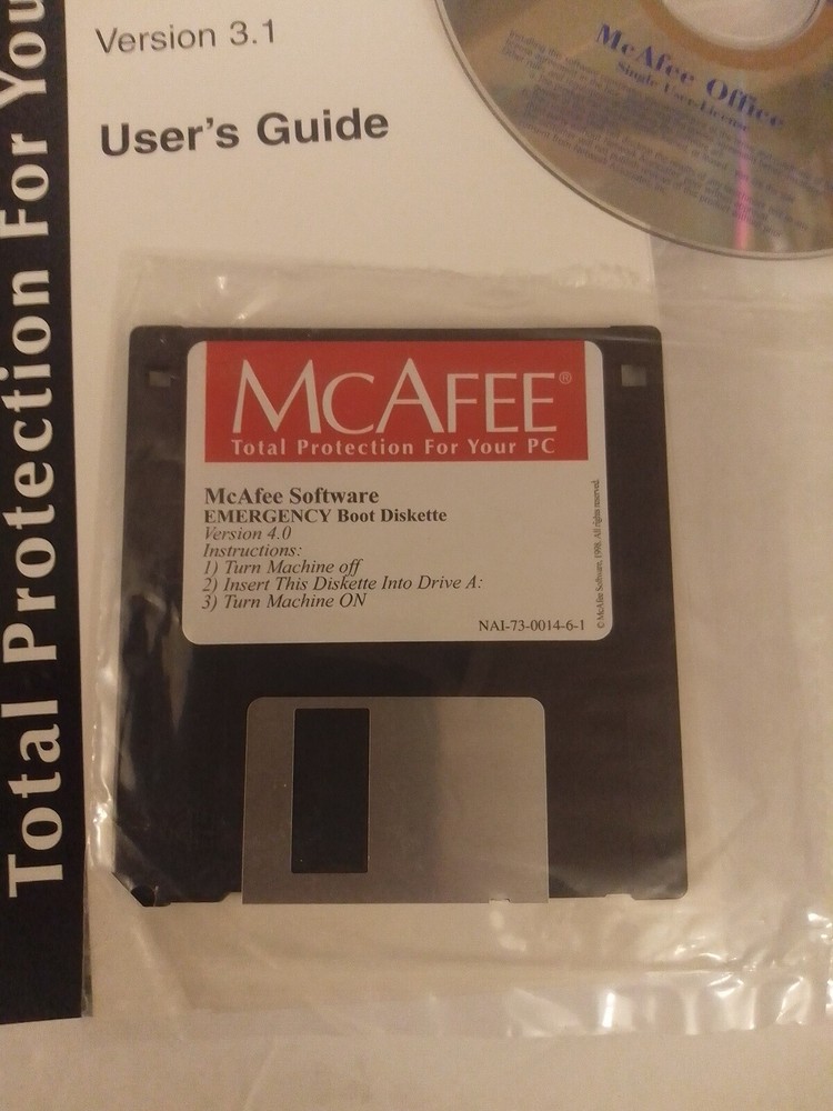 Mcafee Office 2000 CD-ROM With Manual Very Good NO BOX
