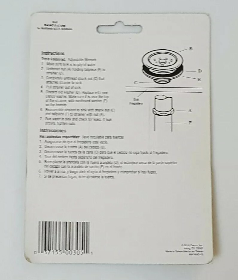 Danco Replacement Kitchen Sink Strainer Washers - 88438 [B44]