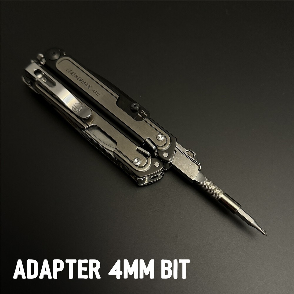 Leatherman Pictured 1/4" socket adapter + BIT DRIVER EXTENDER