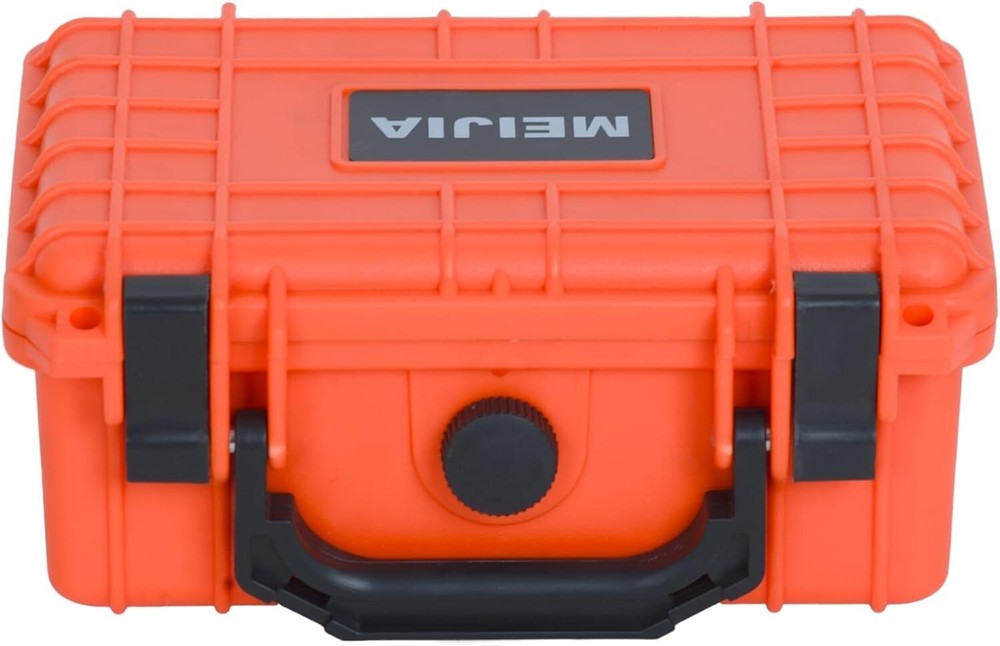 MEIJIA Waterproof Case with Foam Insert - 8.12" Compact Design for Drones