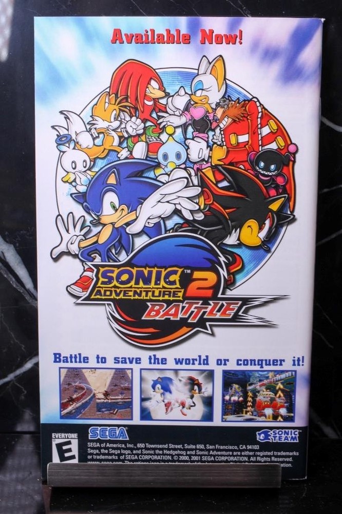 NO GAME- Sonic Mega Collection Authentic MANUAL ONLY! Nintendo GAMECUBE