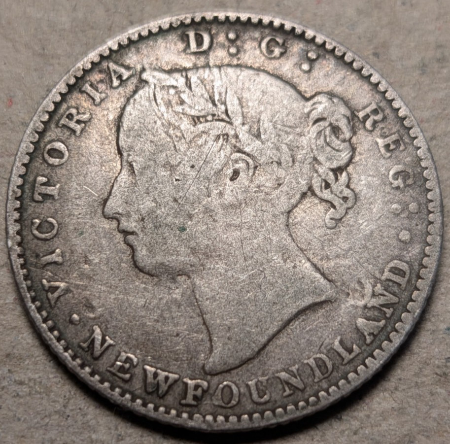 Canada Newfoundland 10 cents 1865