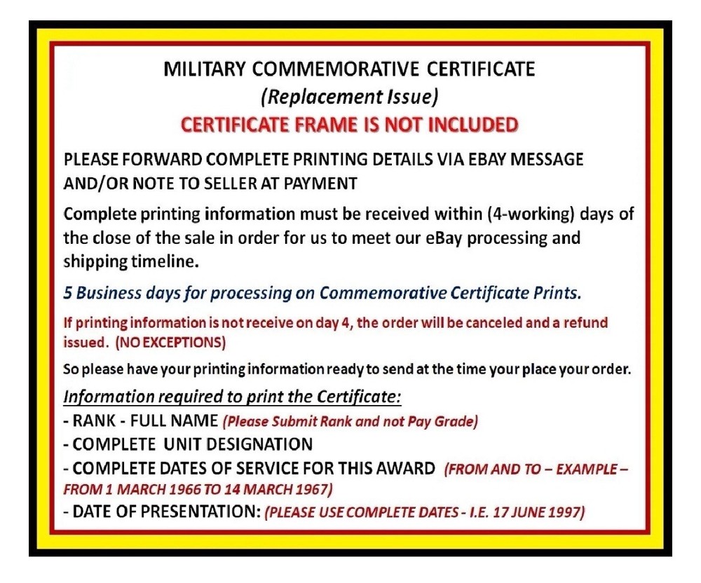 473RD INFANTRY REGIMENT / COMMEMORATIVE - CERTIFICATE OF COMMENDATION