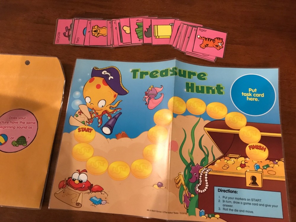 Treasure Hunt! Beginning Sounds mailbox teacher game resources prek