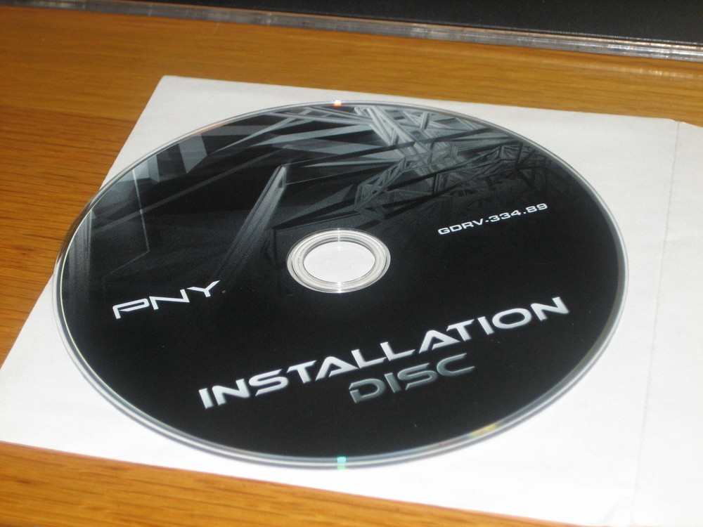 PNY Installation Disc - GDRV-334.89 - CD ONLY