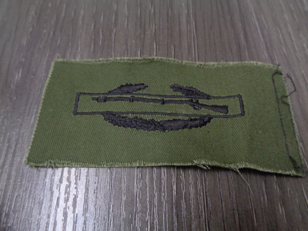 Original DESERT STORM Subdued CIB Combat Infantry Badge Patch OD GREEN PATCH