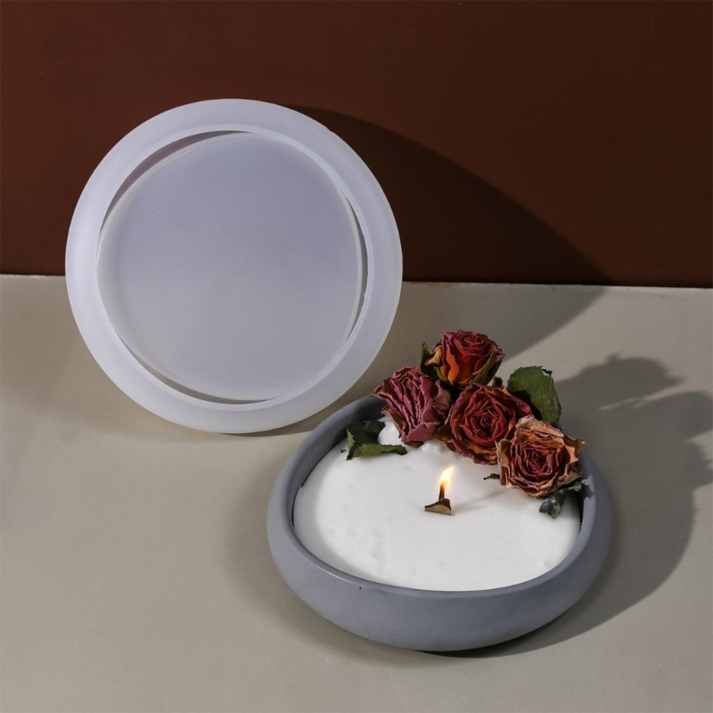 Sturdy Silicone Craft Mould for Unique Waved Pattern Plates and