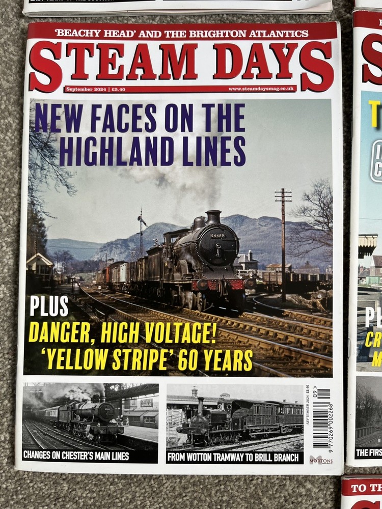 Steam Days Magazine, 2024, 7x Misc Issues,
