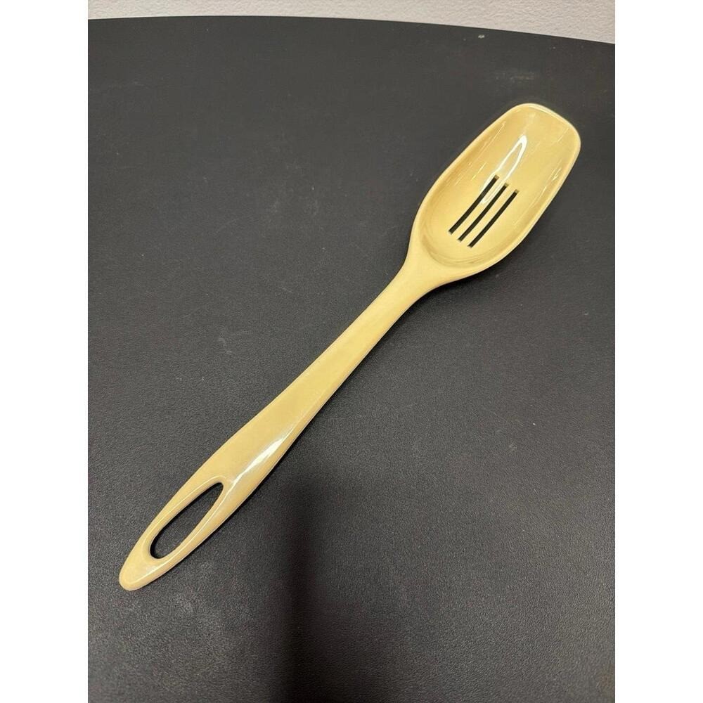 Vintage Slotted Plastic Nylon Serving Spoon