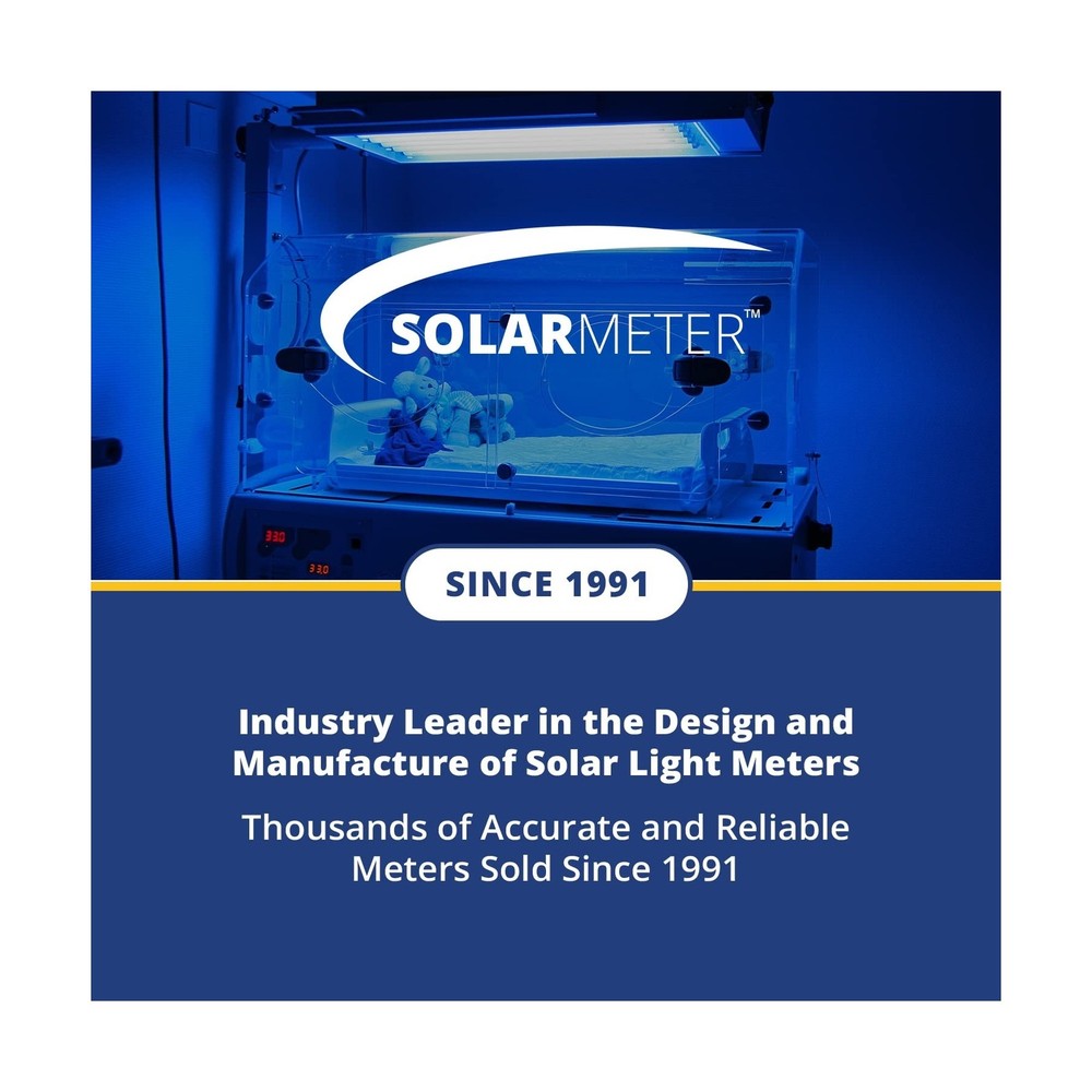 Solarmeter Model 9.4 Visible Blue Light Meter, Handheld Digital Radiometer an...