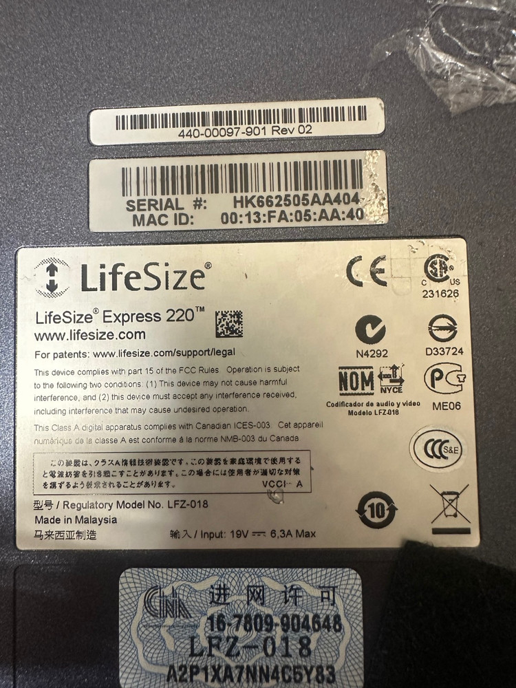 LifeSize Express 220 Video Conferencing System