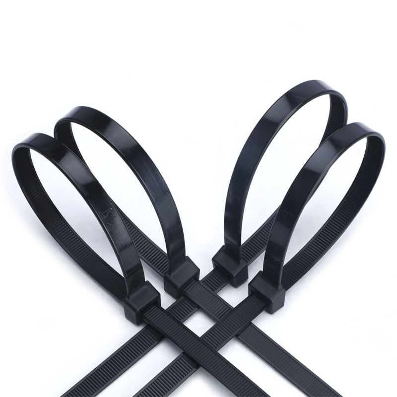 Self-Locking Plastic Nylon Cable Ties Nylon Zip Tie Wraps Black Width:2.5mm-15mm