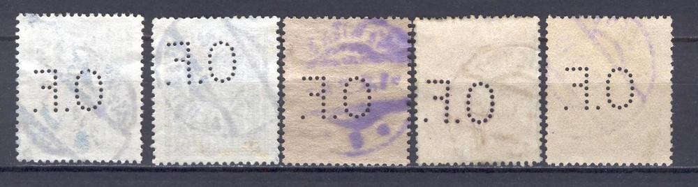 Perfins C98 OF Austria 5v used