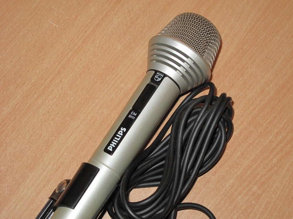 Philips Em 8111 Dynamic Microphone Studio Vintage 80S