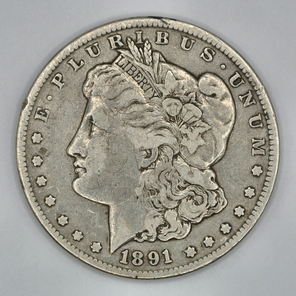 1891-CC Morgan Silver Dollar