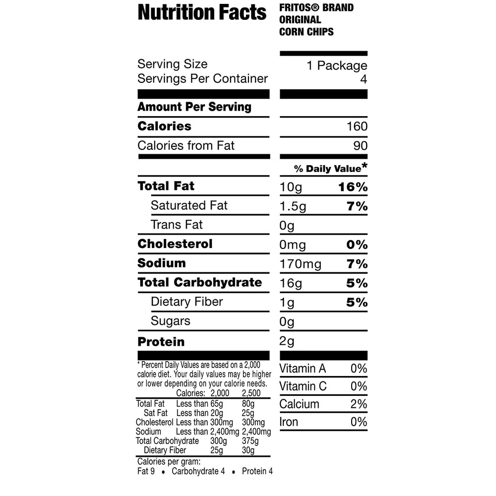 Original Corn Chips, 1 Oz, 40 Count
