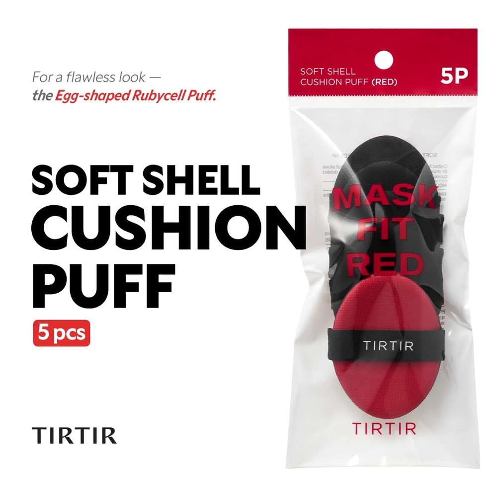 Soft-Shell Cushion Puff - 5 Pack for Flawless Makeup Application