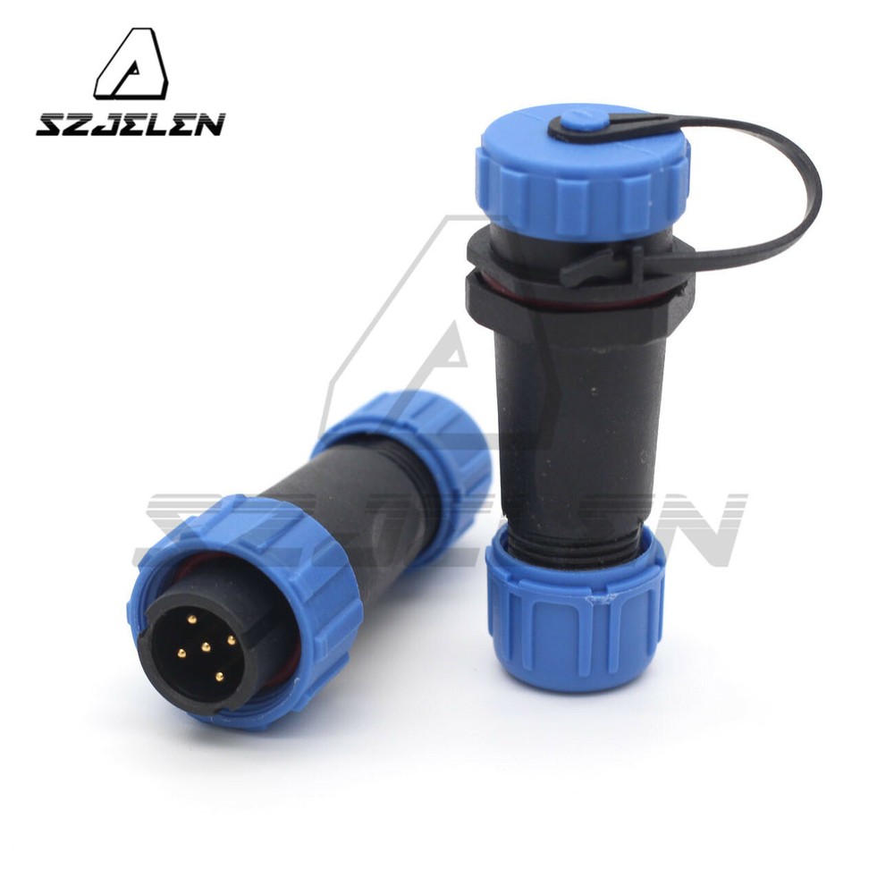 SP13 5Pin Industrial Cable Connector,Waterproof Electrical Connector Plug Socket